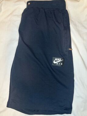 Nike Air Athletic Shorts Men’s XXL Navy Blue Graphic Logo Training Gym